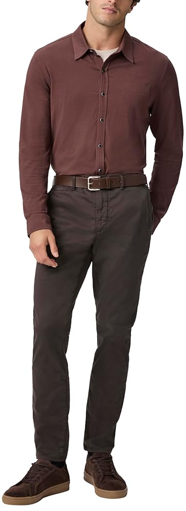 PAIGE Men's Danford Stretch Sateen Chino, Carbanolo at